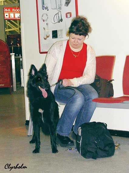 Xalta and Maarit at the Viking Line ferry, March 2007